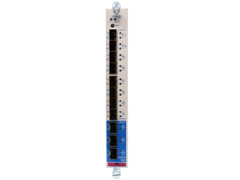 PTN10G Interface Card Front View
